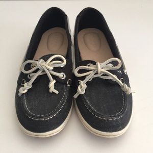 New Black Sperry Boat Shoes